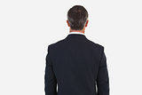 Rear view of an elegant businessman