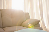 Light shining into living room