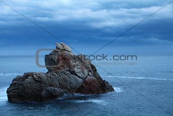 seascape  rock in the sea