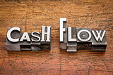 cash flow in metal type