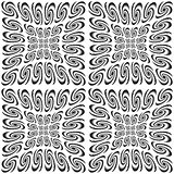Design seamless monochrome spiral pattern