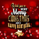  New Year and Happy Christmas background 