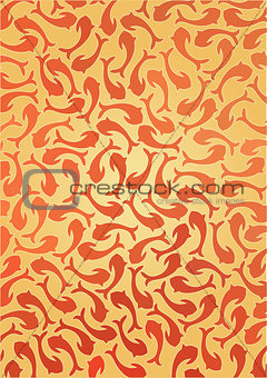 vector pattern with fishes, fully editable eps 10 file