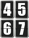 Digits 4, 5, 6, 7 on Mechanical Scoreboard.