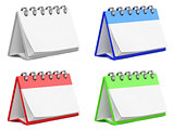 Colorful Blank Desktop Calendars.