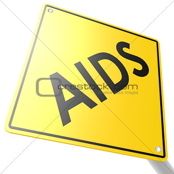 Road sign with AIDS