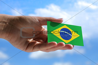 Small Brazilian flag