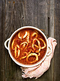 rustic italian calamari seafood soup