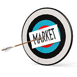 Arrow, market and board