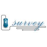 Survey word with computer mouse