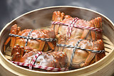 steaming shanghai hairy crabs, chinese cuisine