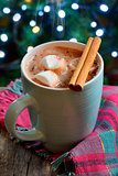 Hot chocolate with marshmallows