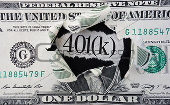401(k) dollar