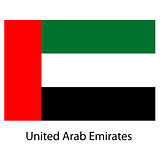 Flag  of the country  united arab emirates. Vector illustration.