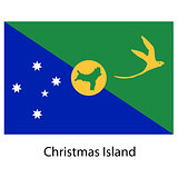Flag  of the country  christmas island. Vector illustration. 