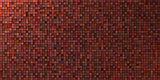 grungy mosaic wall in deep red