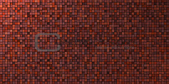 grungy mosaic wall in deep red