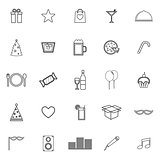 Party line icons on white background