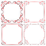 Set of different vector decorative frames
