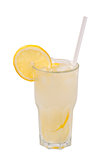 Lemonade in a glass isolated