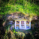 Window of turf house