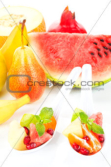 Healthy eating. Tropical fruits.