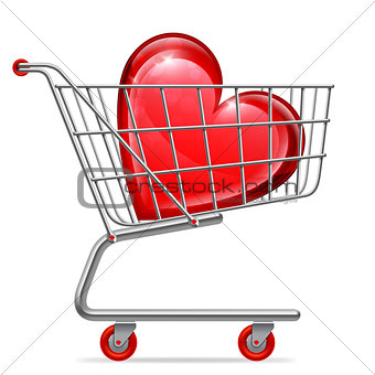 Love Heart in Shopping Cart