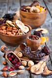 Mix of dried fruits