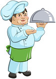 Thick chef cook is a dish