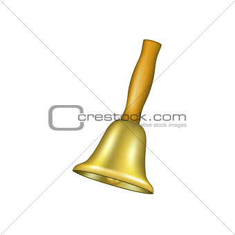 Bell with wooden handle