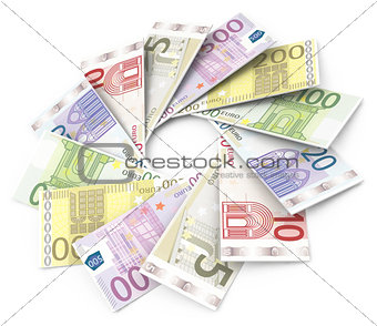the euro bills