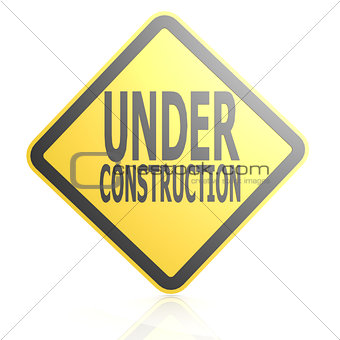 Under construction sign board