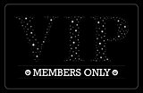 VIP Members only card design