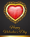Valentine Day background with hearts