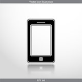 Vector smart phone web flat icon