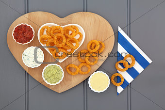 Onion Rings and Dips