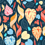 colorful autumn leaves pattern