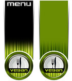 Two Vegan Menu Banners