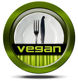 Vegan Restaurant - Green Icon