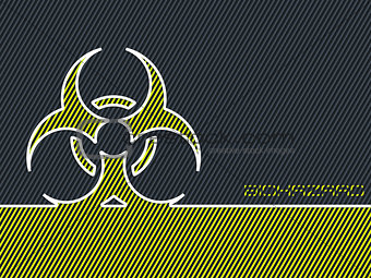 Green bio hazard warning background