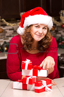 woman during Christmas