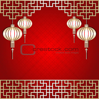 Chinese New Year Lantern Background