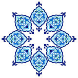 artistic ottoman pattern series fiveteen