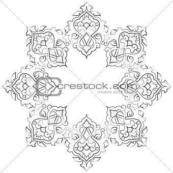 artistic ottoman pattern series seventeen