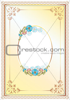 floral frame and border