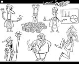 business cartoon concepts and ideas set
