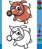 dog game character cartoon illustration