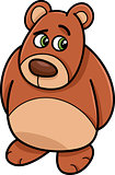 shy bear animal cartoon illustration