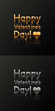 Valentine’s day greeting cards. Vector illustration