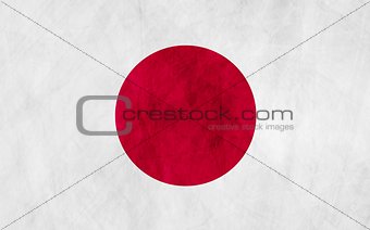 Japanese grunge flag
